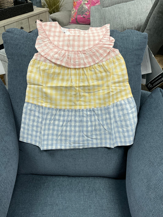 Mixed gingham dress
