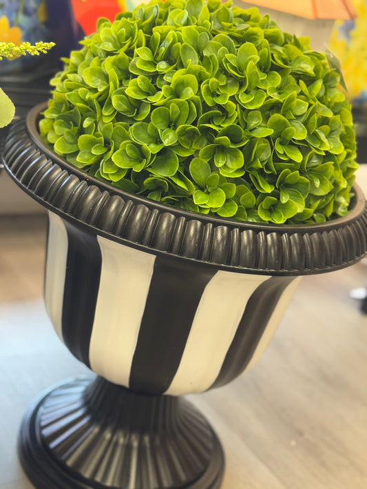 Hand painted black planters