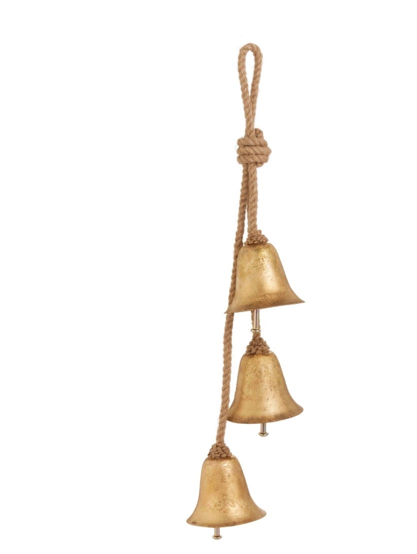 19" Gold Bell Cluster Ornament
