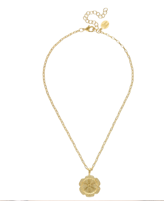 Gold cabbage plate 16” dainty oblong chain necklace
