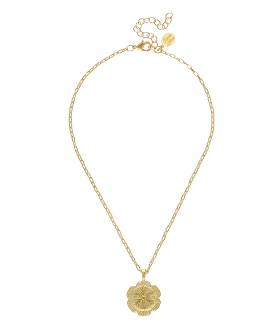 Gold cabbage plate 16” dainty oblong chain necklace