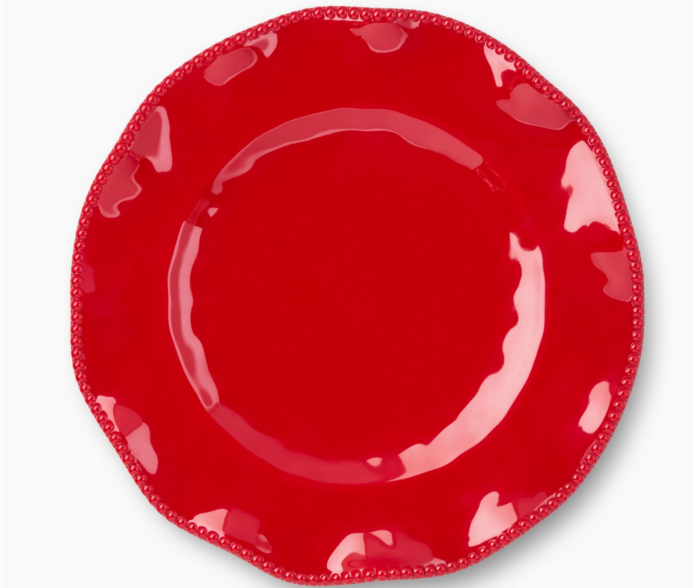 11” Perlette Red Melamine Dinner Plate