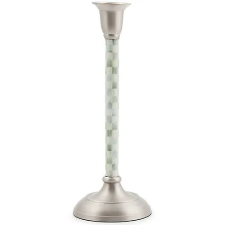 Sterling check medium candlestick