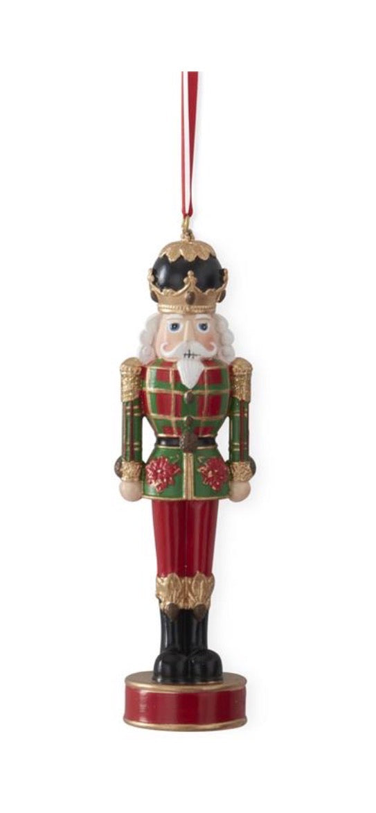 6 Inch Nutcracker w/Red & Green Plaid Coat Ornament