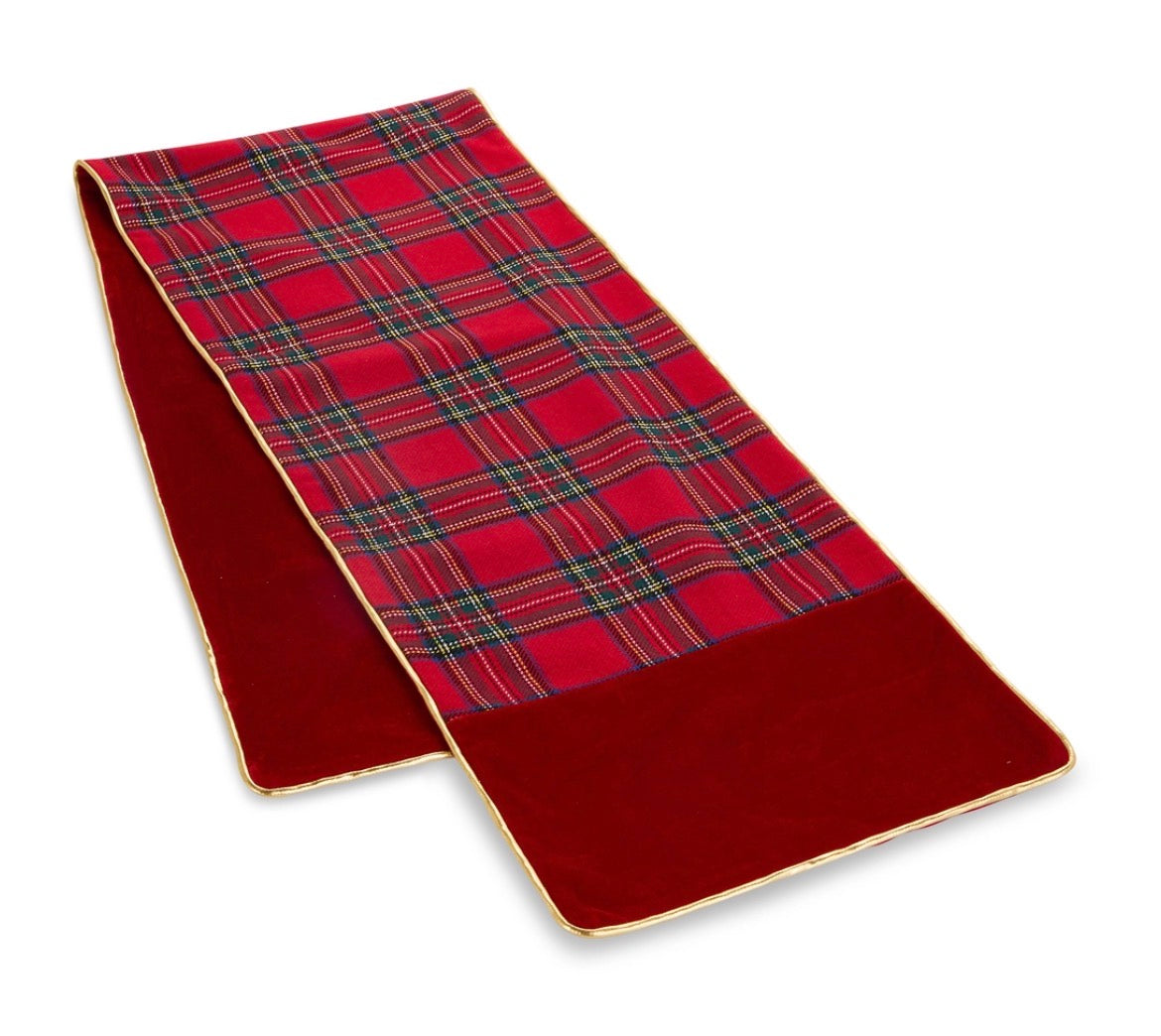 72" Plaid Table Runner