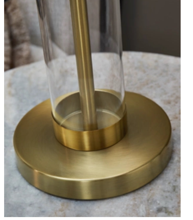 Glass table lamp