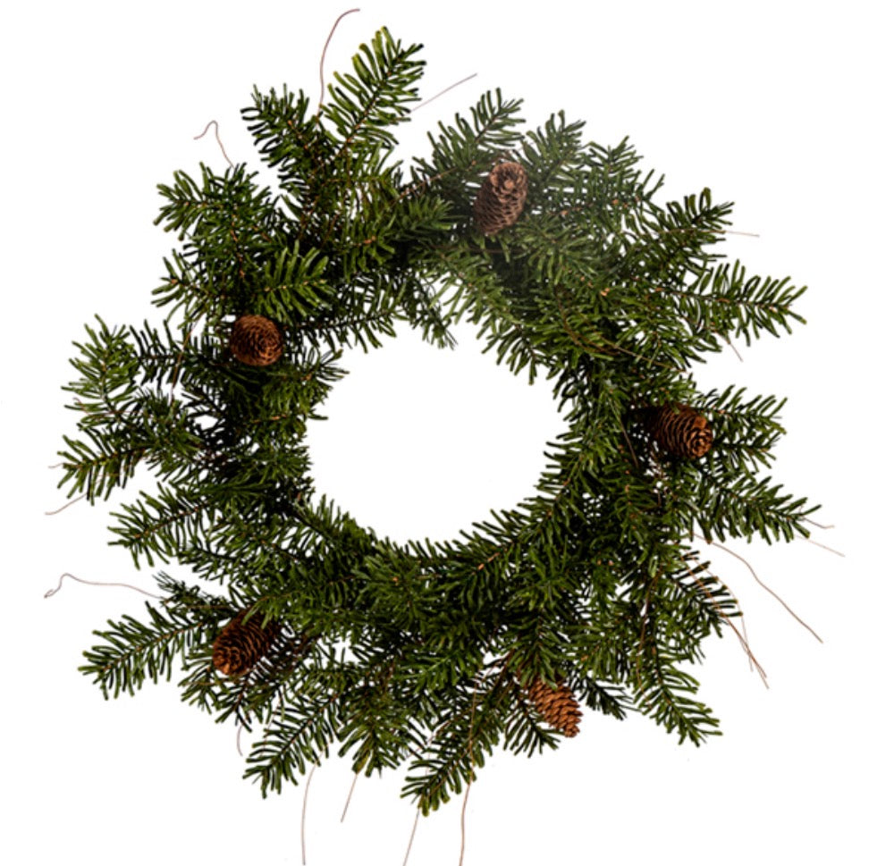 24" GLACIER PINE WREATH