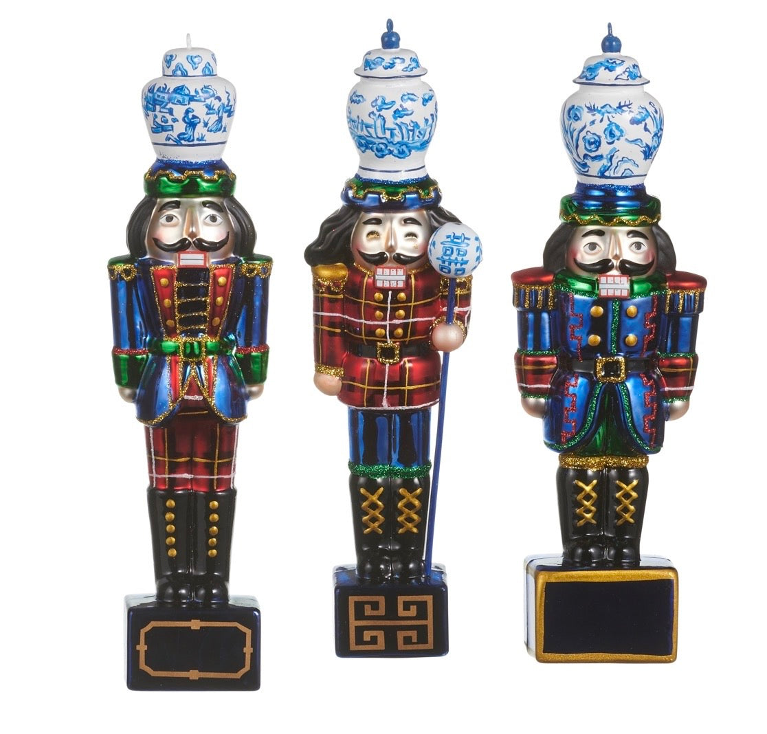 8" Noble Nutcracker Ornaments