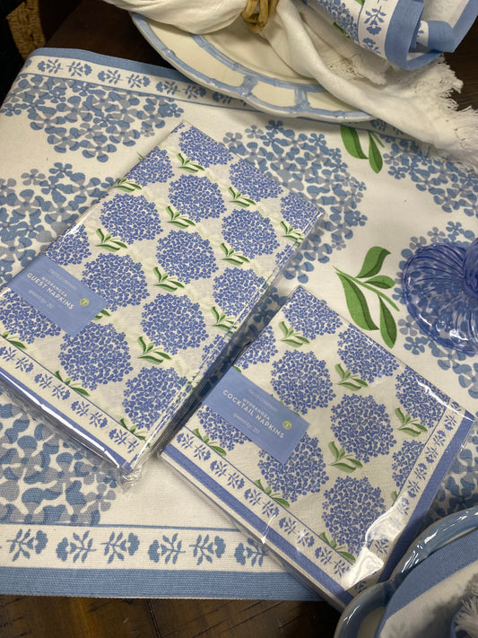 Hydrangea paper napkins