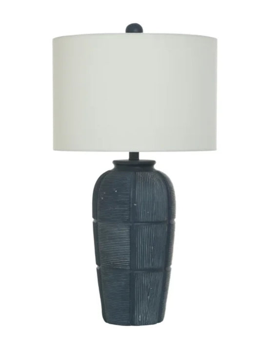 Blue textured lamp