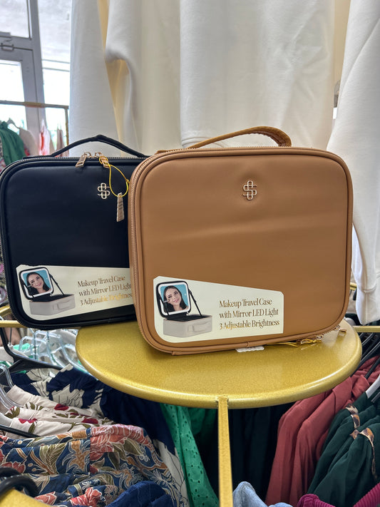 Simply southern mirrored leathered travel case