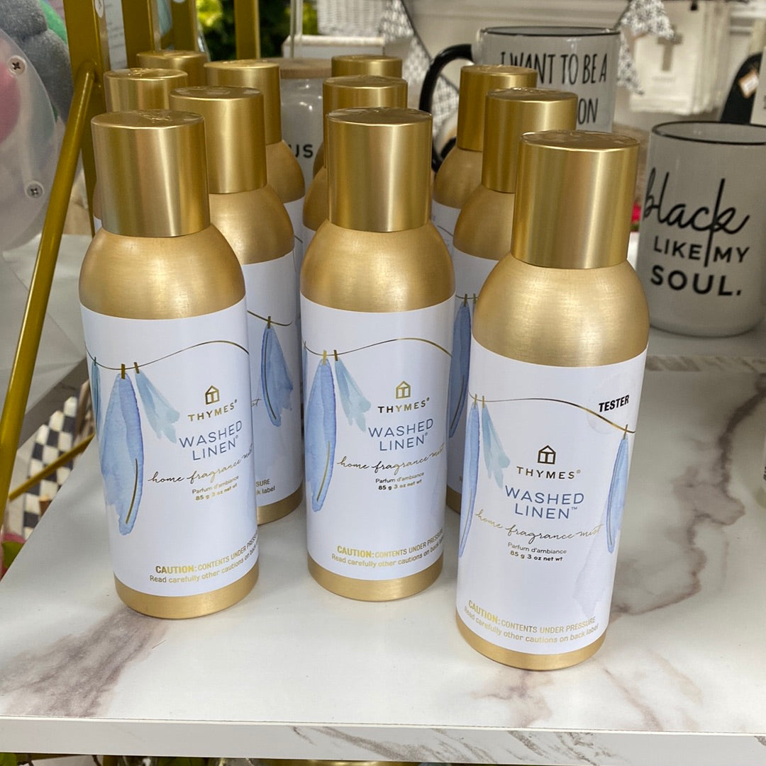 Thymes washed linen home fragrance mist