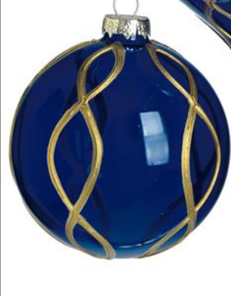 Gold etched ornaments