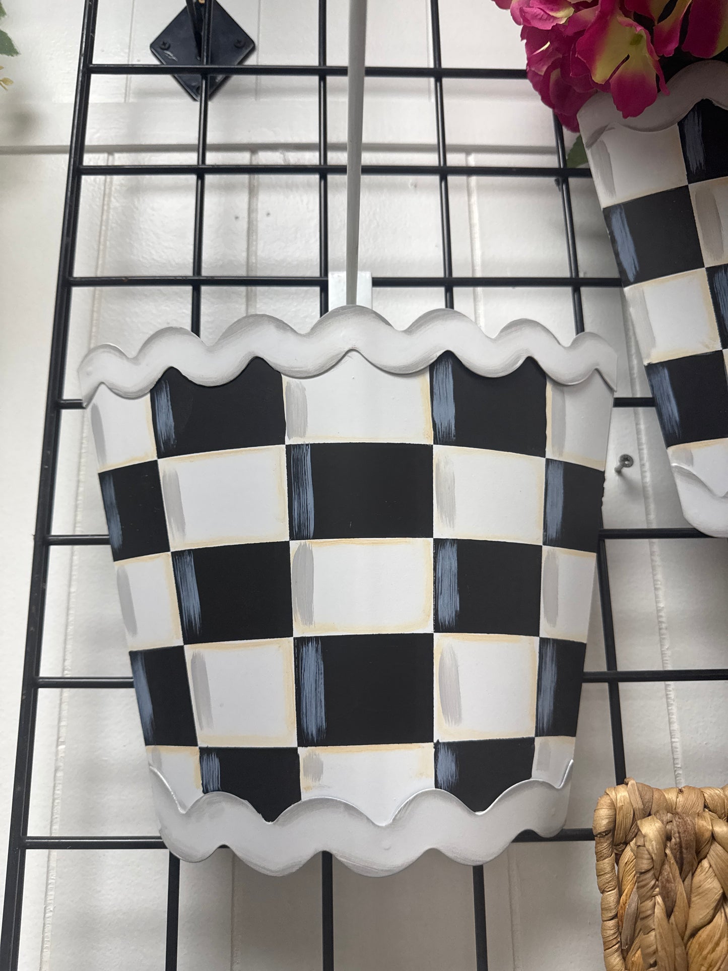 Black and white Rick rack pocket