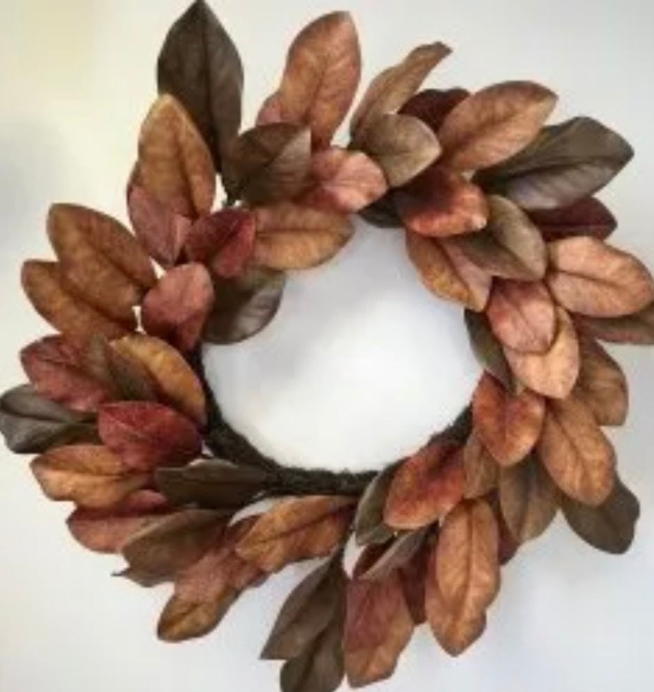 FALL MAGNOLIA WREATH