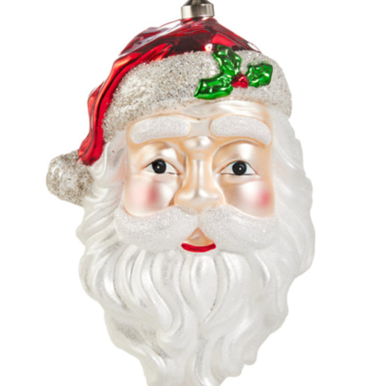 10.5" SANTA HEAD ORNAMENT
Multicolor