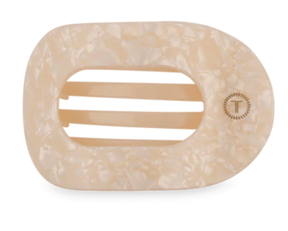 Teleties flat round hair clip