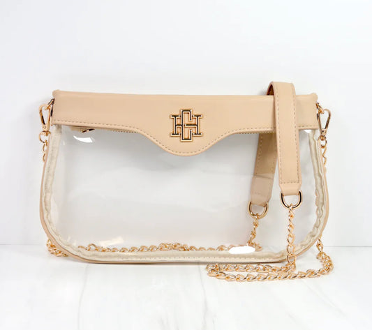 Madi Clear Crossbody NUDE