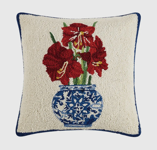 Holiday Chinoiserie
Amaryllis Hook Pillow