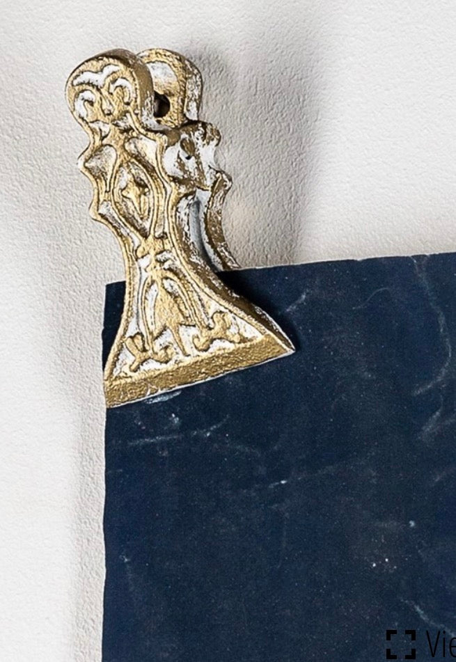 4" Cast Iron Gold Clip