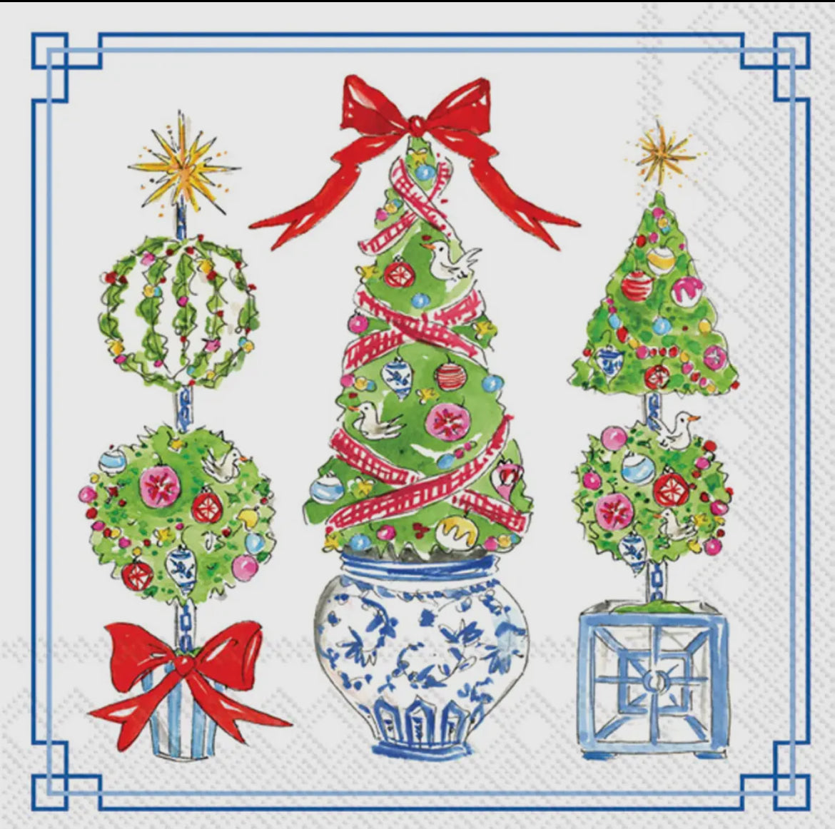 Paper Cocktail Napkins 20
Ct Bright Topiary Trees
Christmas