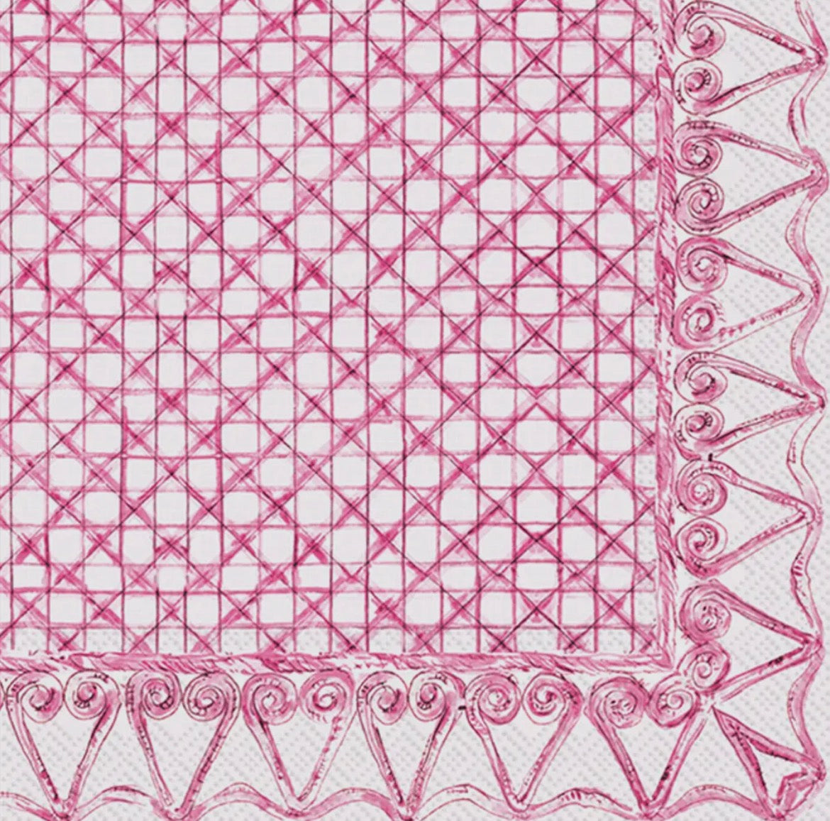 Botanical Cane Pink
Rosanne Beck Cocktail Napkins 20 Count