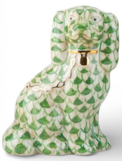 Staffordshire Small Dog - Green Fishnet