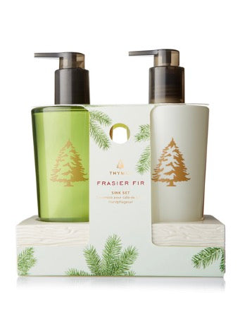 Frasier Fir Sink Set with Ceramic Caddy
