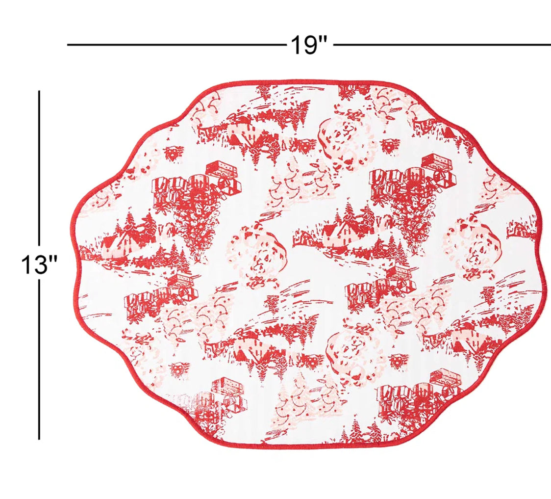 Santa Toile Reversible Placemat