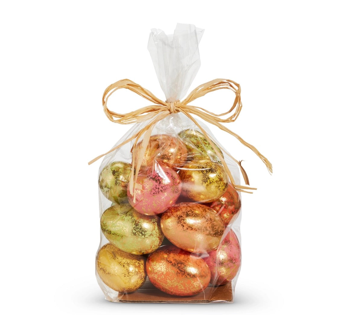 1.75" Bag Of Gold Antique Eggs