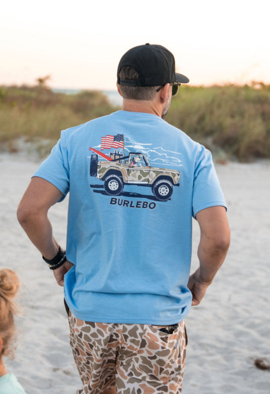 CAMO BEACH CRUISER - HEATHER PERIWINKLE