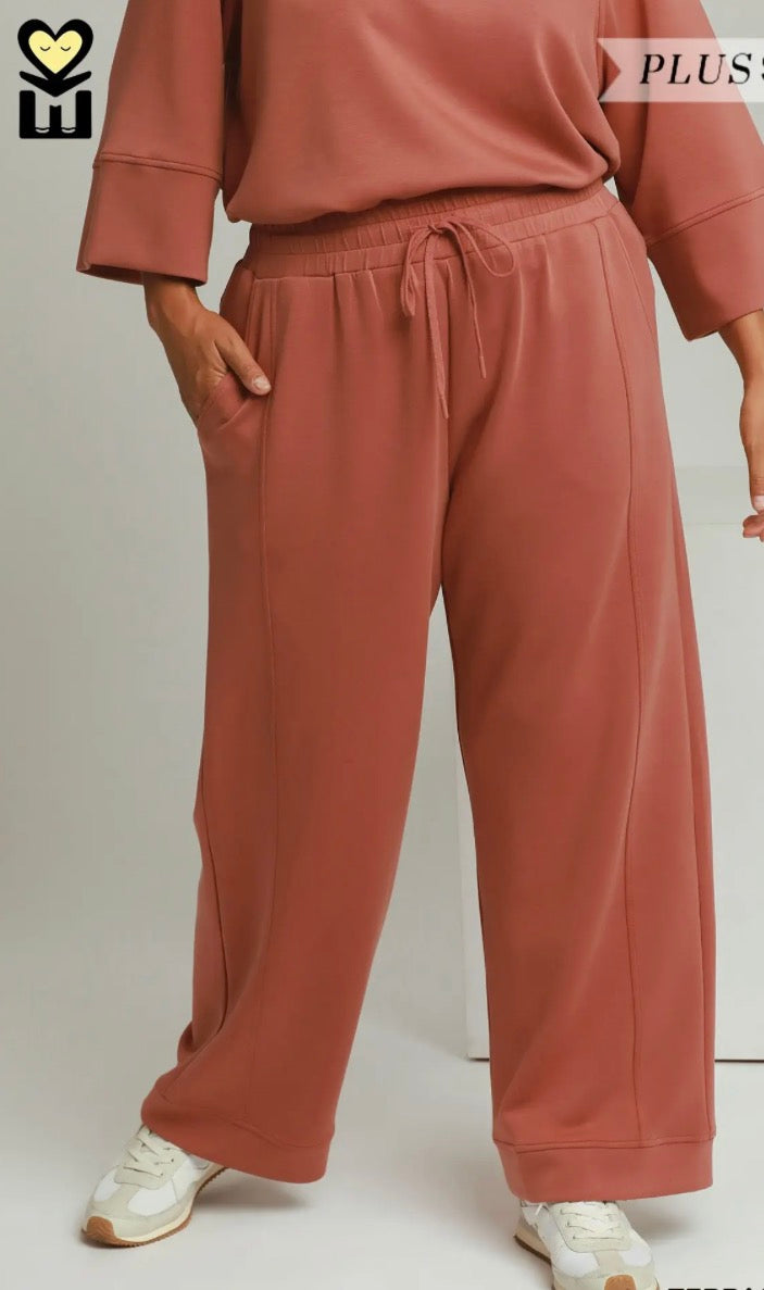 Plus SPACEKNIT Straight Leg Pants 29"