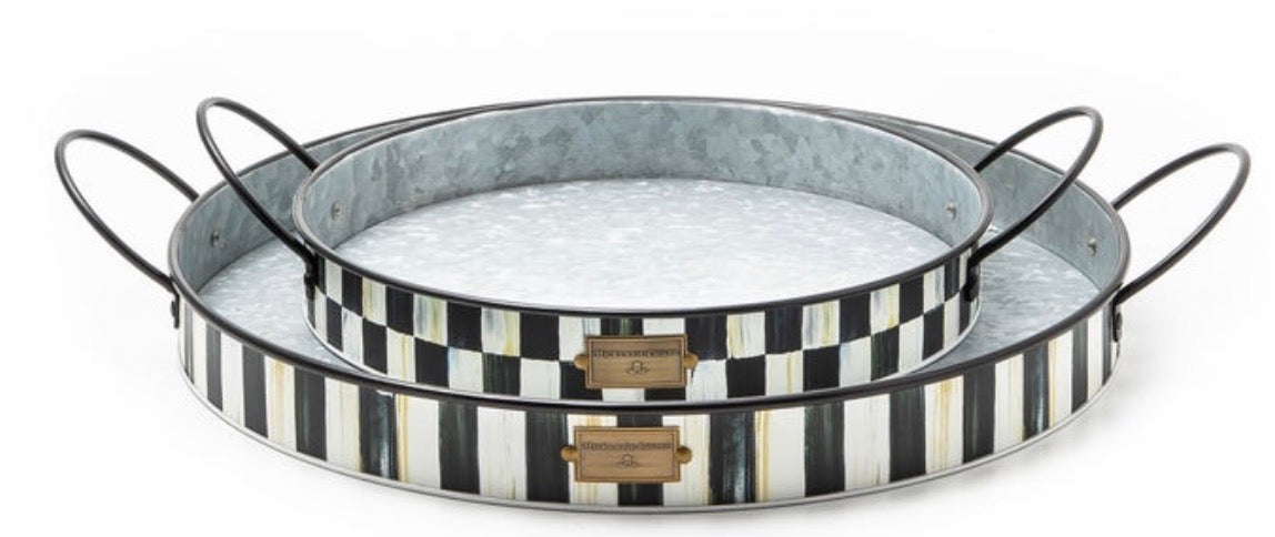 Spectator Galvanized Serving Trays