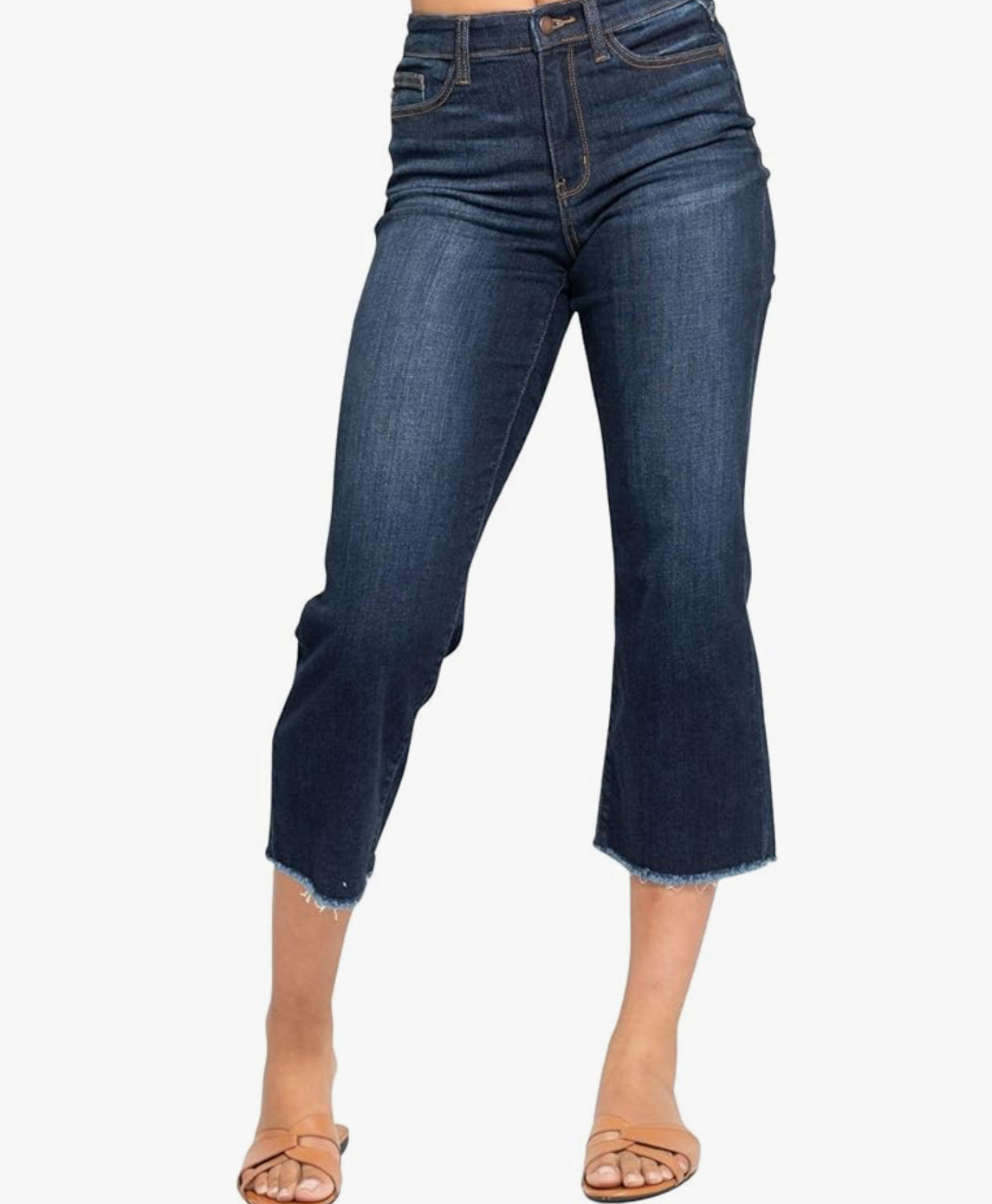 Judy Blue HW Cropped Wide Leg Women’s Capri
