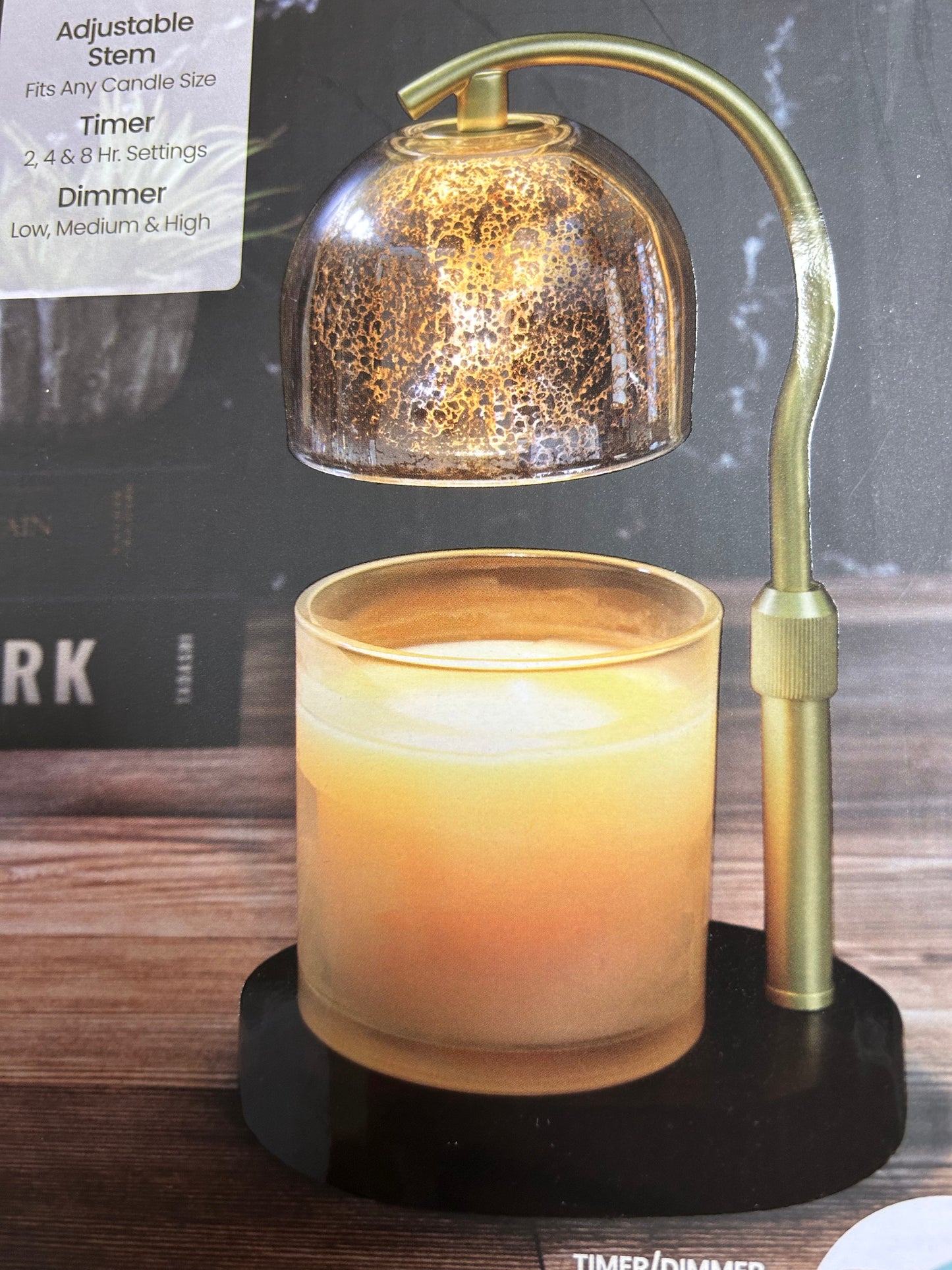 Mercury Glass Candle Warmer Lamp