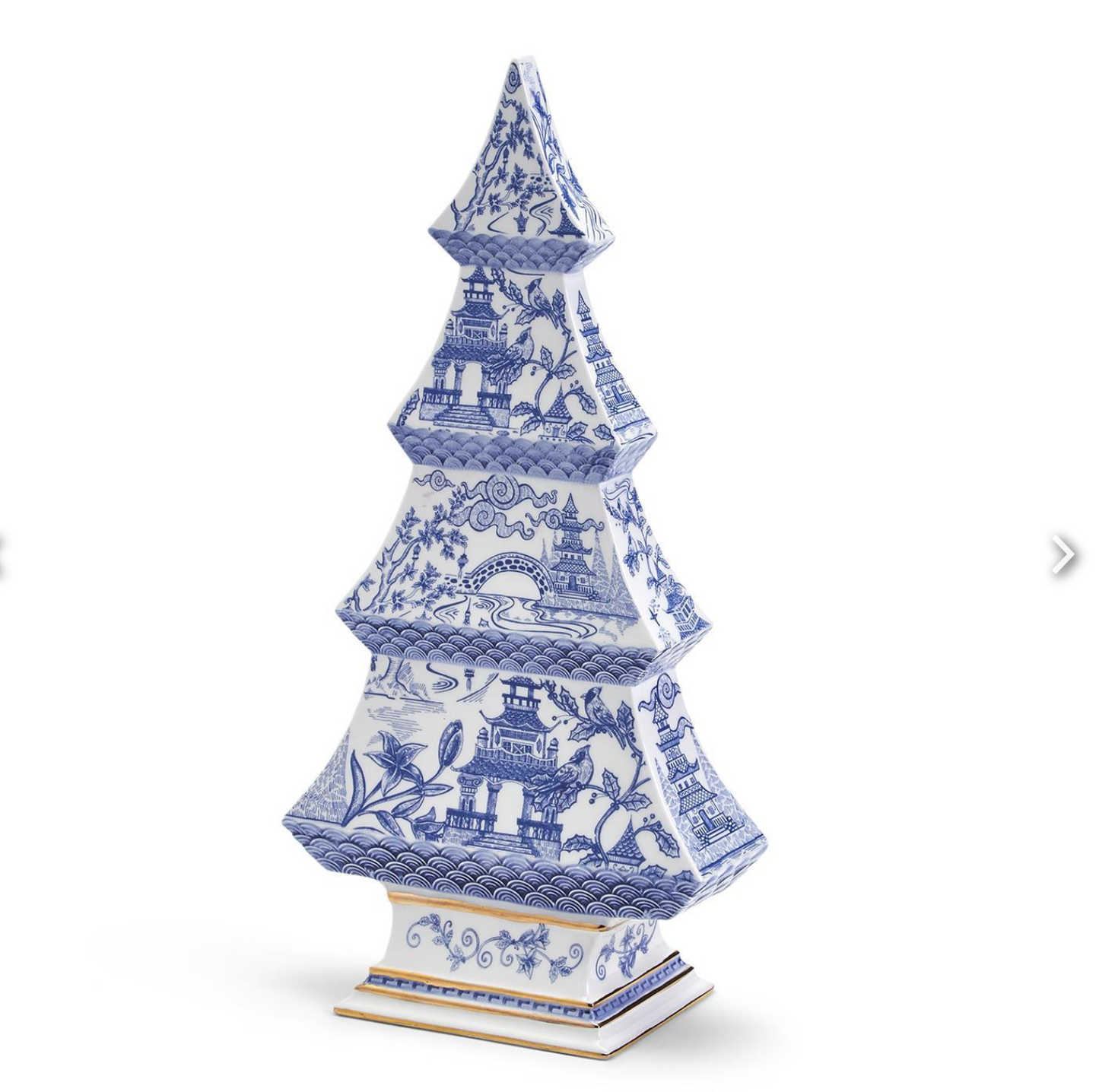 Blue and White Christmas Tree
