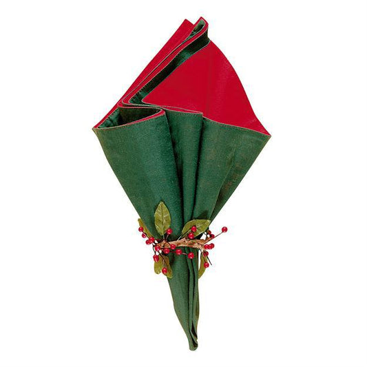 Red and green napkin