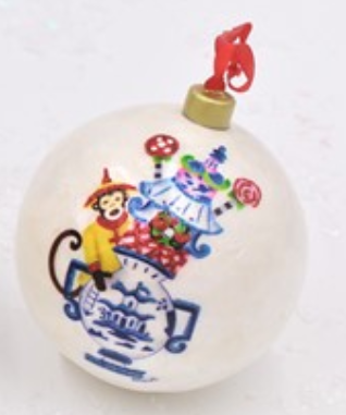 Grand Millennial Capiz Ball Ornament