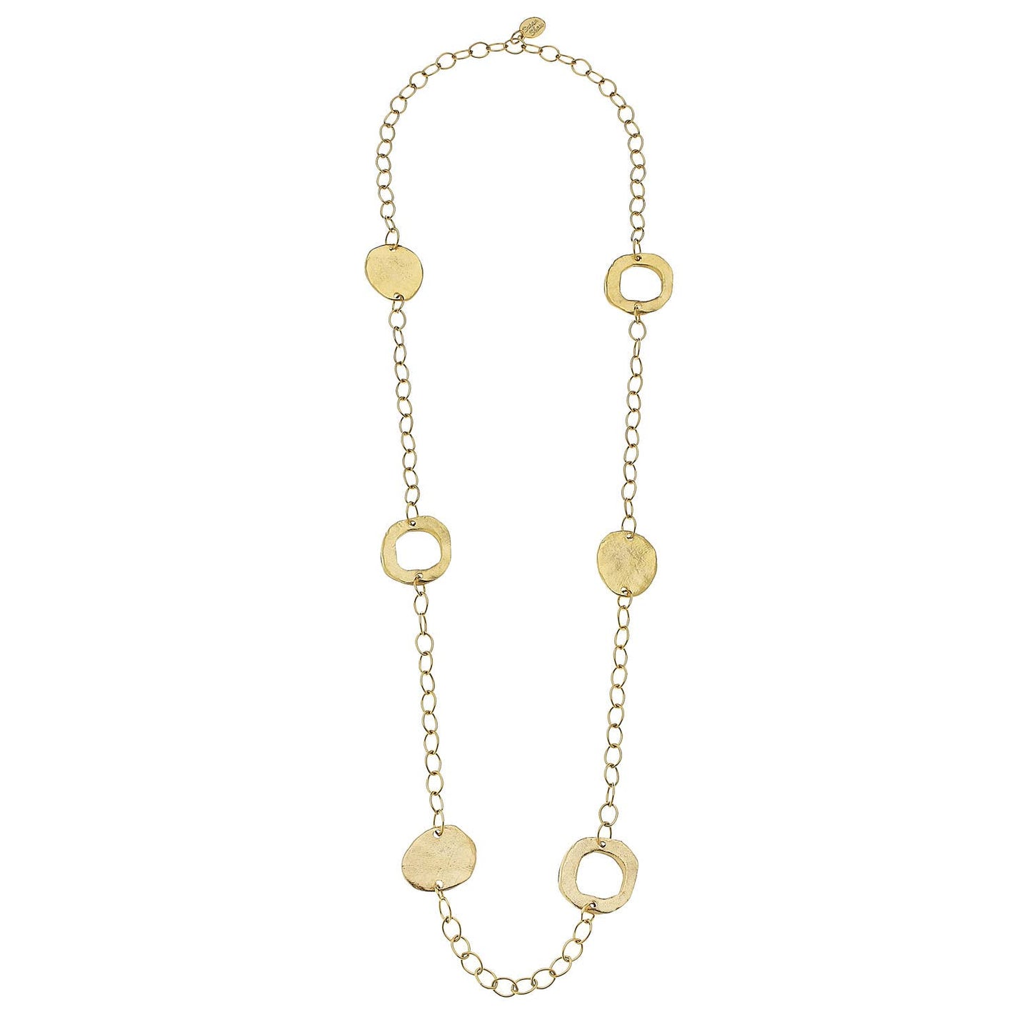 Gold Circle Chain Necklace