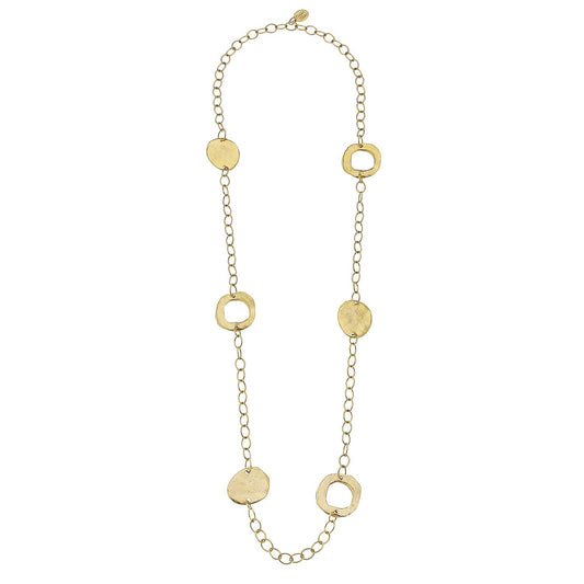Gold Circle Chain Necklace