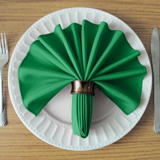 bright green napkins