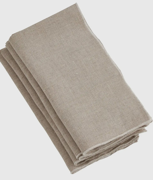 Stonewashed stitch border napkin