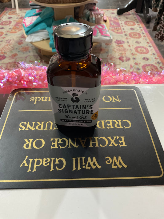 Captains signature beard oil