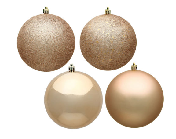 6” finish ball ornament box of 4
