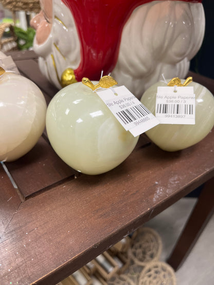 Marble Apple Paperweight