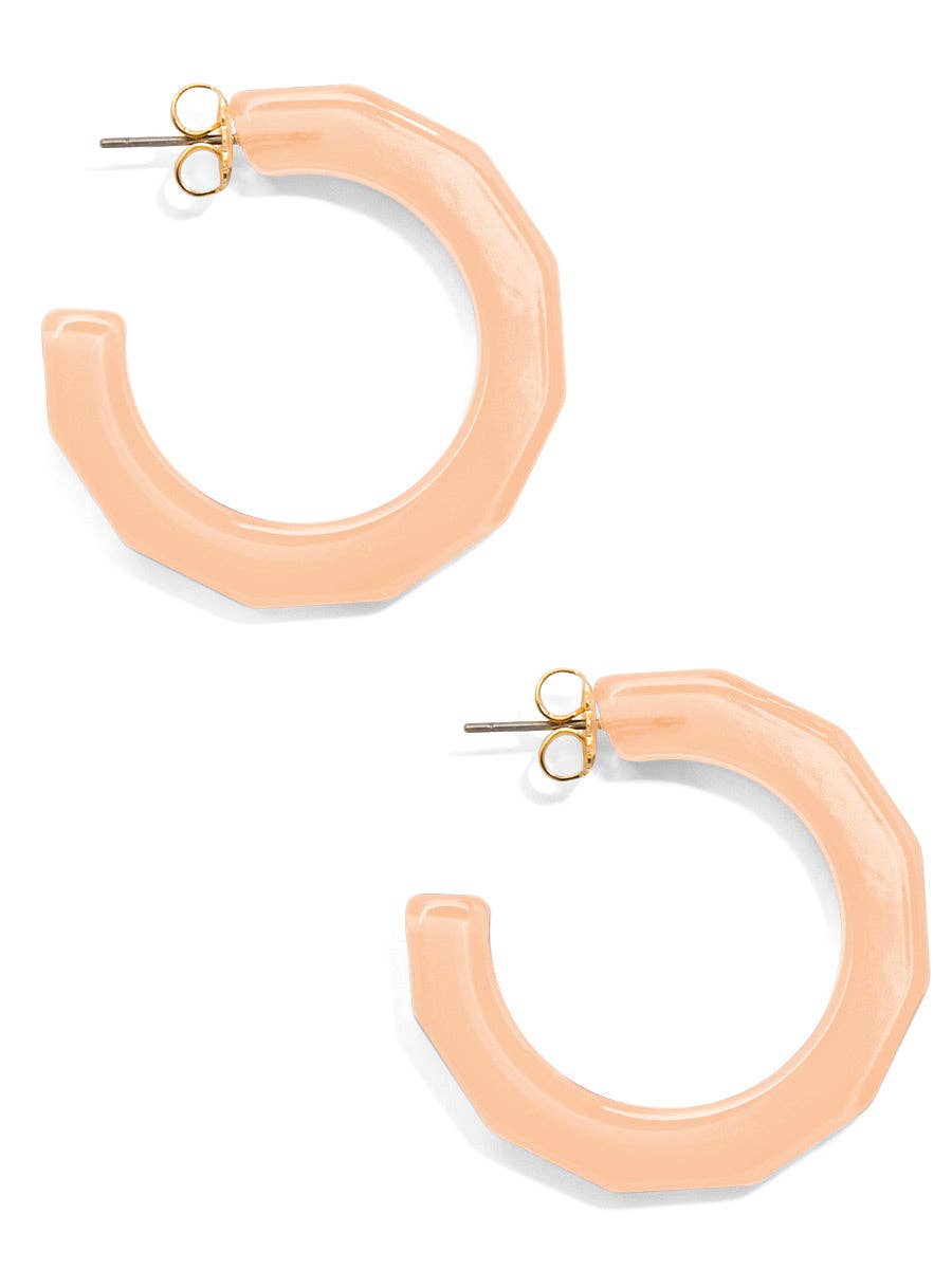 Large Textured Hoop Earring