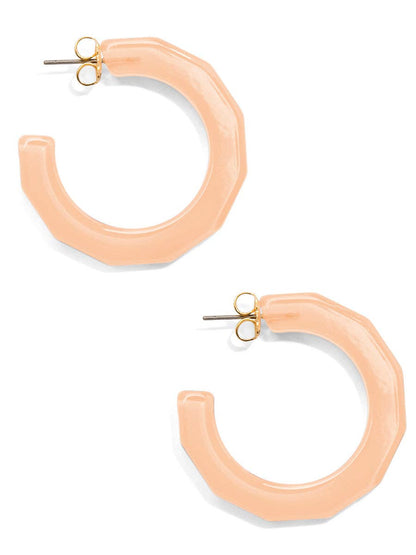 Large Textured Hoop Earring