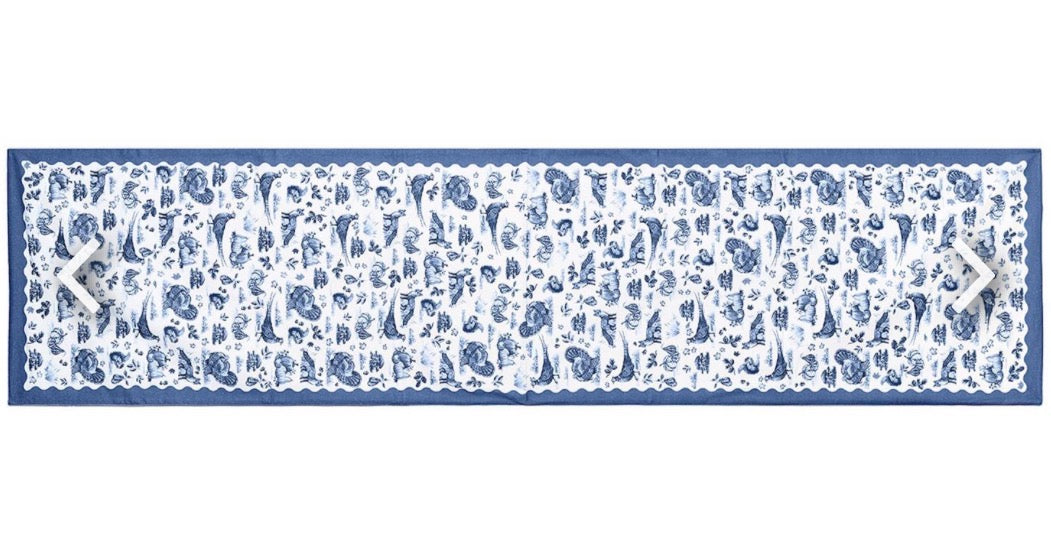 Falling for Blue Toile Table Runner’s