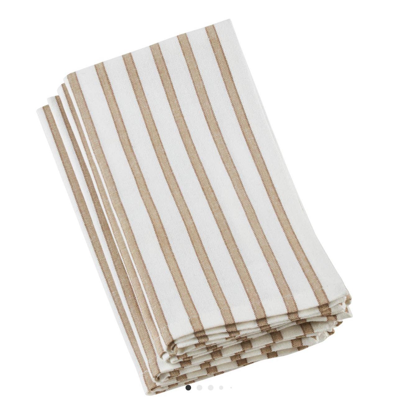 Striped design napkin