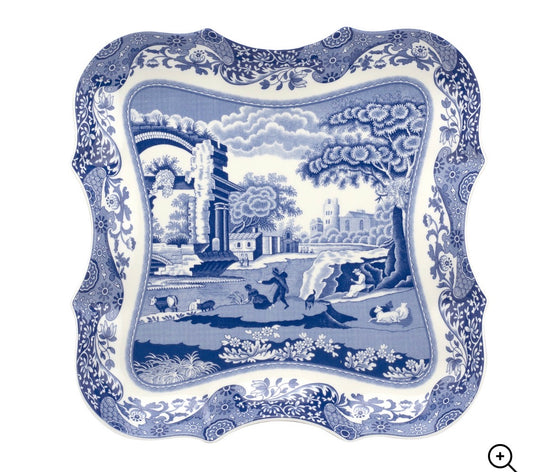 Blue Italian 14 Inch Devonia Tray